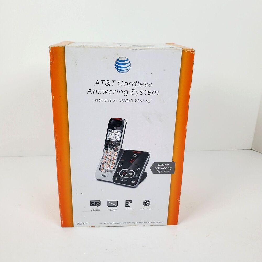 AT&T Cordless Phone System Answering Caller ID Call Waiting CRL32102
